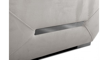 Canapé d'angle gauche avec appuis-tête réglables 5 places KELTE