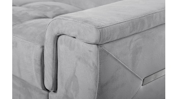 Canapé d'angle gauche avec appuis-tête réglables 5 places KELTE