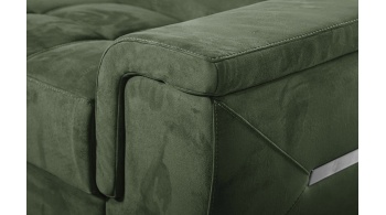 Canapé d'angle gauche avec appuis-tête réglables 5 places KELTE