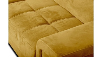 Canapé d'angle gauche avec appuis-tête réglables 5 places KELTE