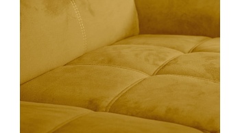 Canapé d'angle gauche avec appuis-tête réglables 5 places KELTE