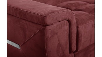 Canapé d'angle droit avec appuis-tête réglables 5 places KELTE