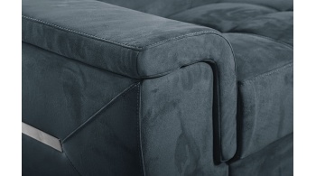 Canapé d'angle droit avec appuis-tête réglables 5 places KELTE