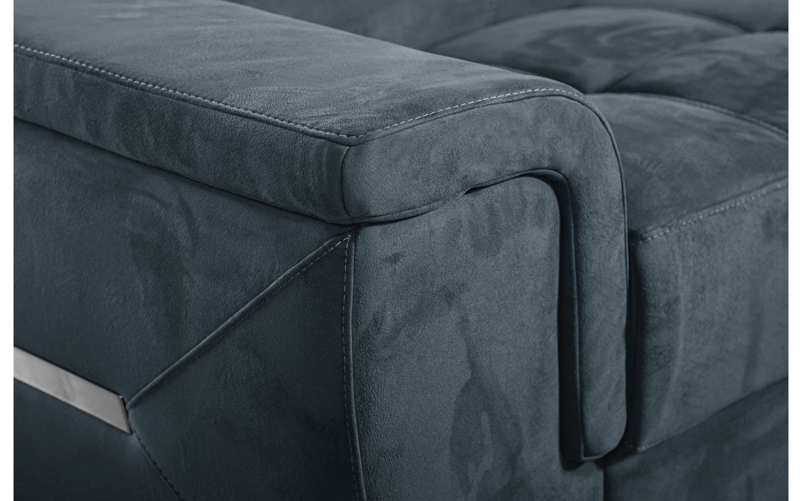 Canapé d'angle droit avec appuis-tête réglables 5 places KELTE