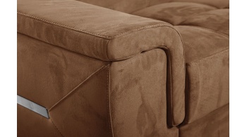 Canapé d'angle droit avec appuis-tête réglables 5 places KELTE