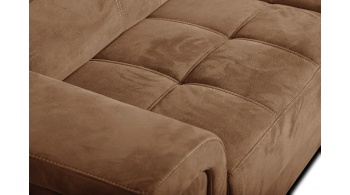 Canapé d'angle droit avec appuis-tête réglables 5 places KELTE