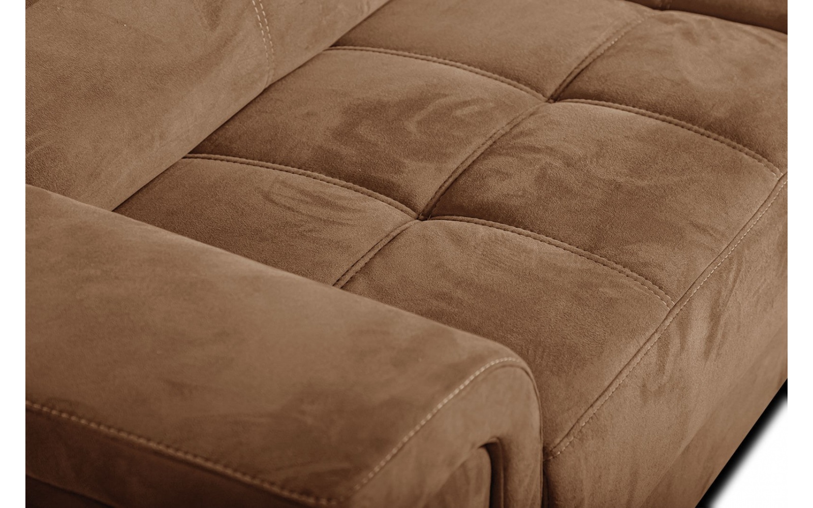 Canapé d'angle droit avec appuis-tête réglables 5 places KELTE