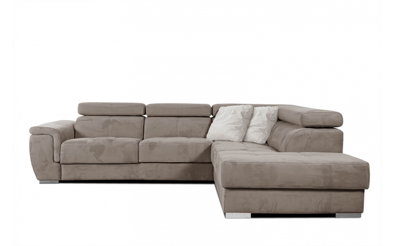 Canapé d'angle droit avec appuis-tête réglables 5 places KELTE