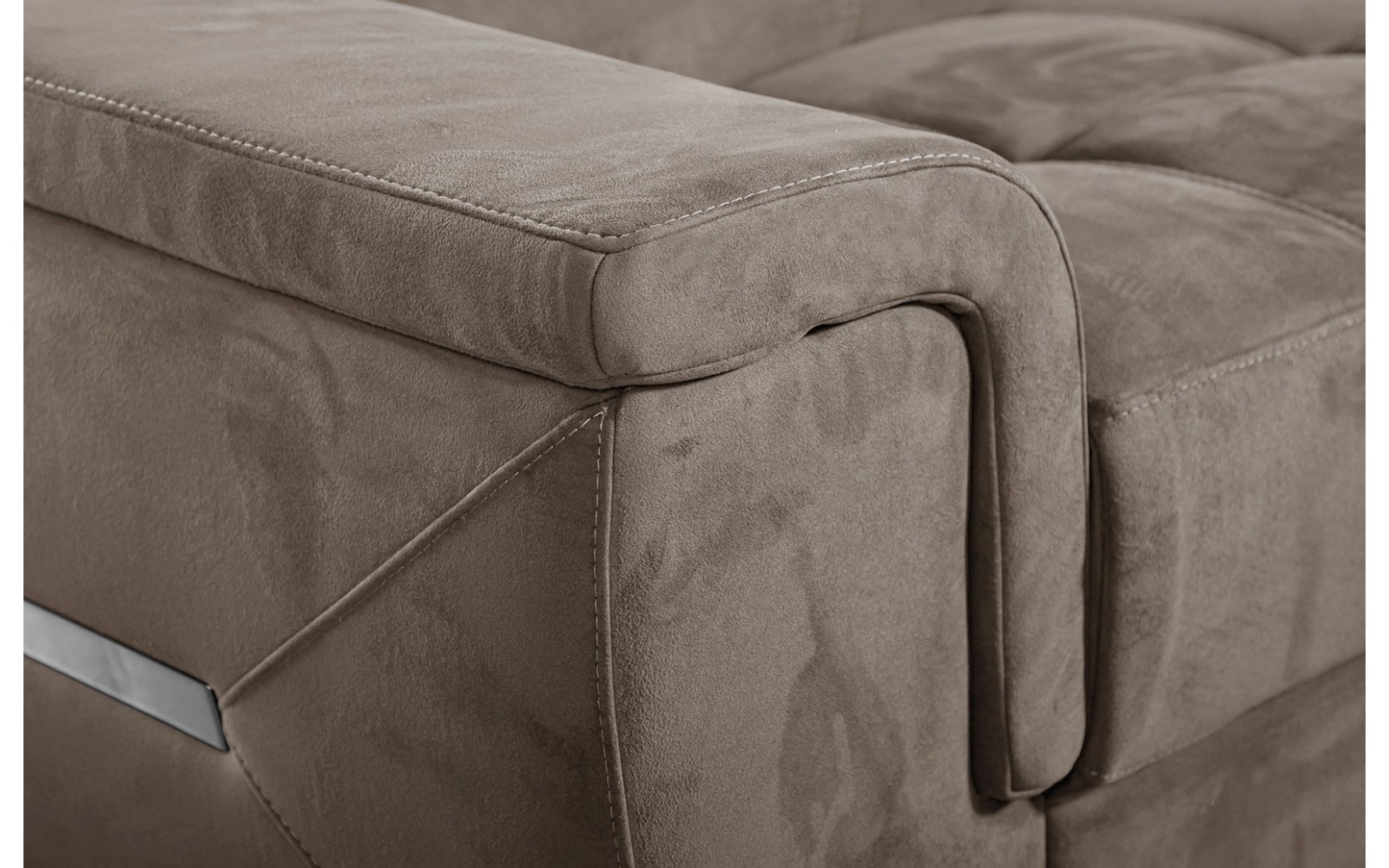 Canapé d'angle droit avec appuis-tête réglables 5 places KELTE