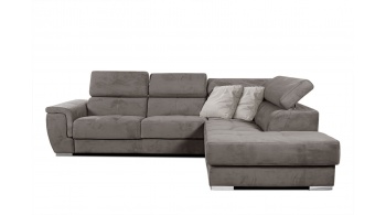 Canapé d'angle droit avec appuis-tête réglables 5 places KELTE