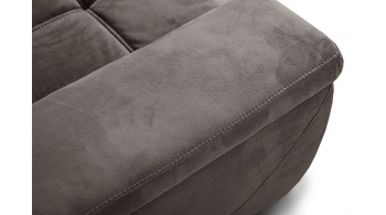 Canapé d'angle droit avec appuis-tête réglables 5 places KELTE