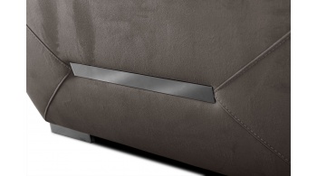 Canapé d'angle droit avec appuis-tête réglables 5 places KELTE