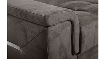 Canapé d'angle droit avec appuis-tête réglables 5 places KELTE