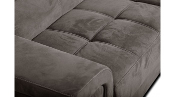 Canapé d'angle droit avec appuis-tête réglables 5 places KELTE