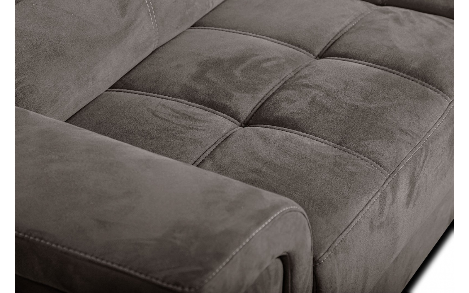 Canapé d'angle droit avec appuis-tête réglables 5 places KELTE