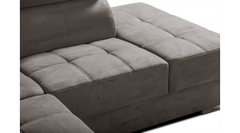 Canapé d'angle droit avec appuis-tête réglables 5 places KELTE