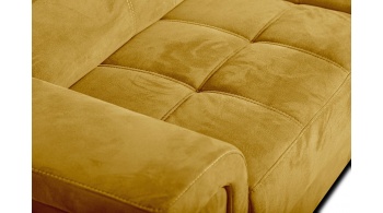 Canapé d'angle droit avec appuis-tête réglables 5 places KELTE