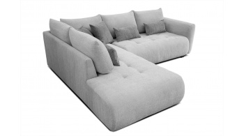 Canapé d'angle gauche convertible 5 places SORENO