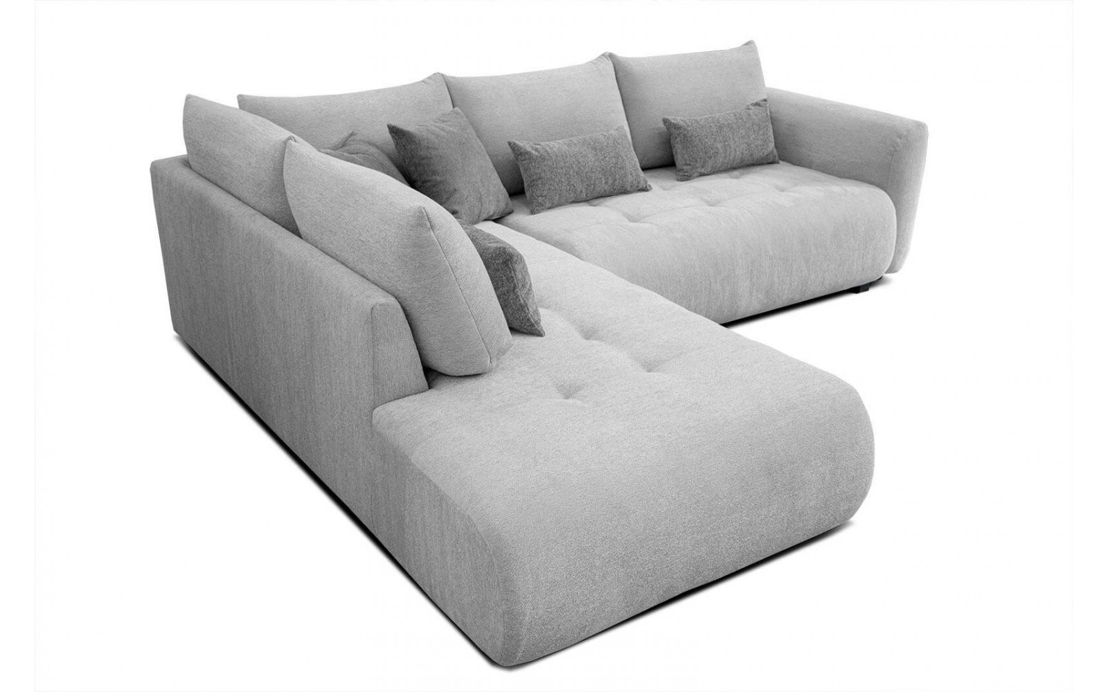 Canapé d'angle gauche convertible 5 places SORENO