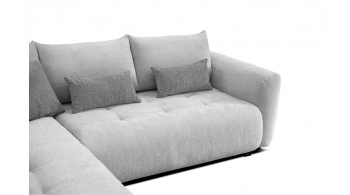 Canapé d'angle gauche convertible 5 places SORENO