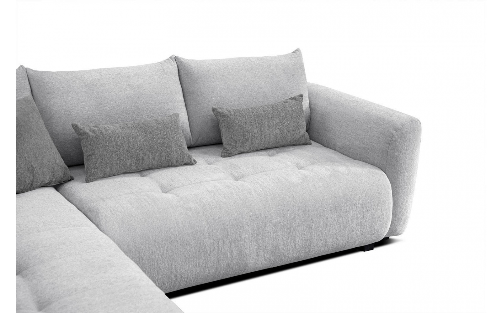 Canapé d'angle gauche convertible 5 places SORENO