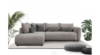Canapé d'angle gauche convertible 5 places SORENO