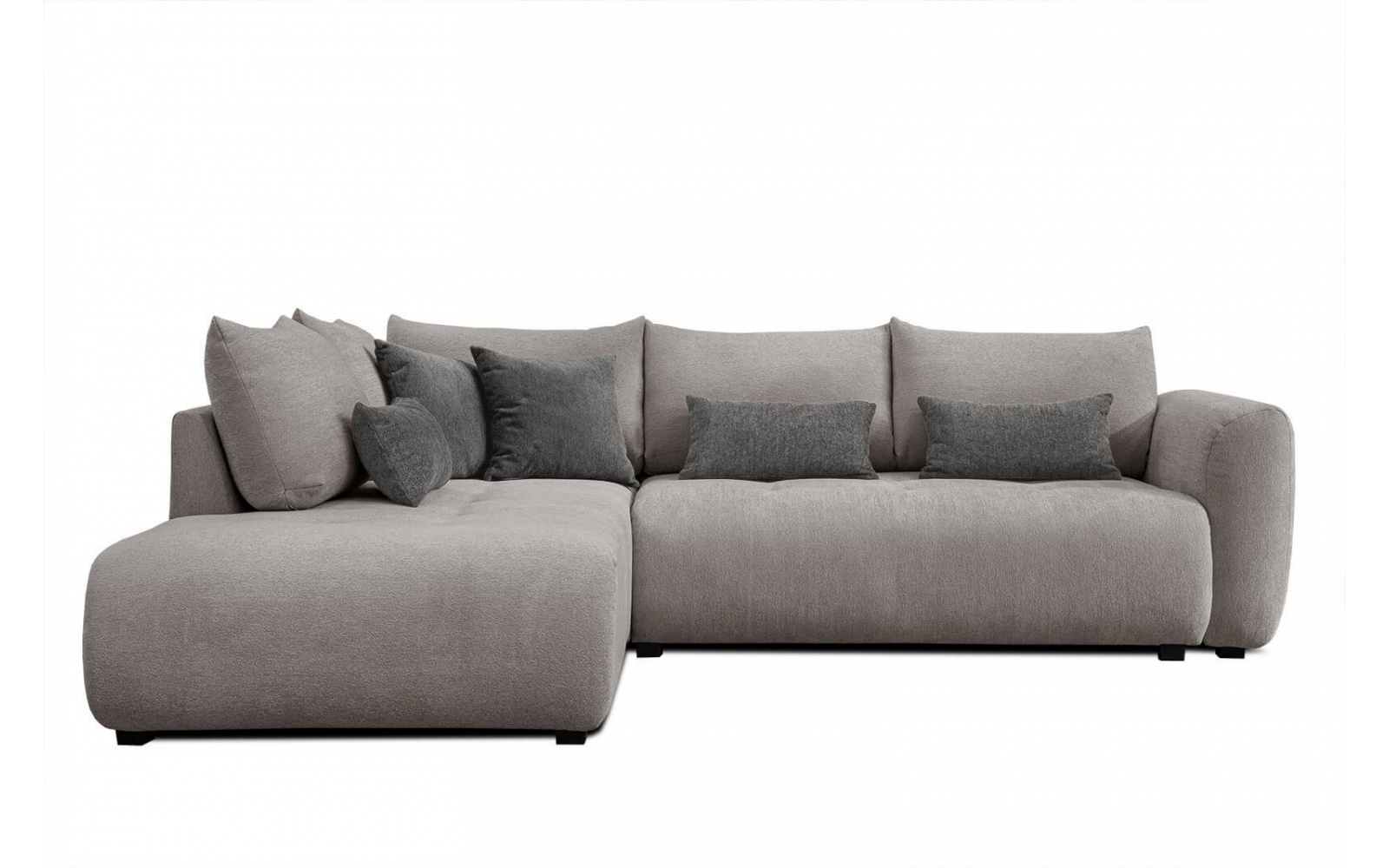 Canapé d'angle gauche convertible 5 places SORENO