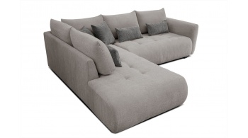 Canapé d'angle gauche convertible 5 places SORENO