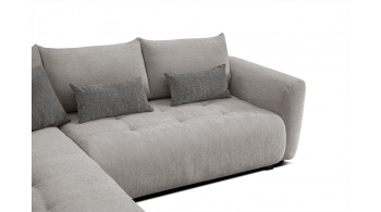 Canapé d'angle gauche convertible 5 places SORENO