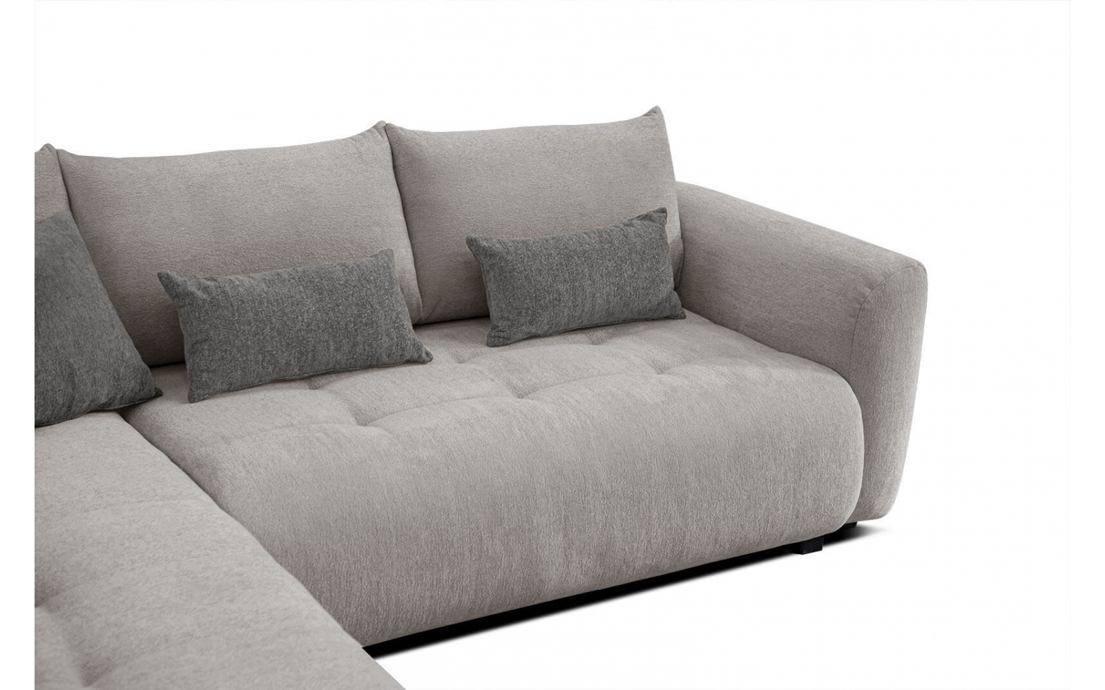 Canapé d'angle gauche convertible 5 places SORENO