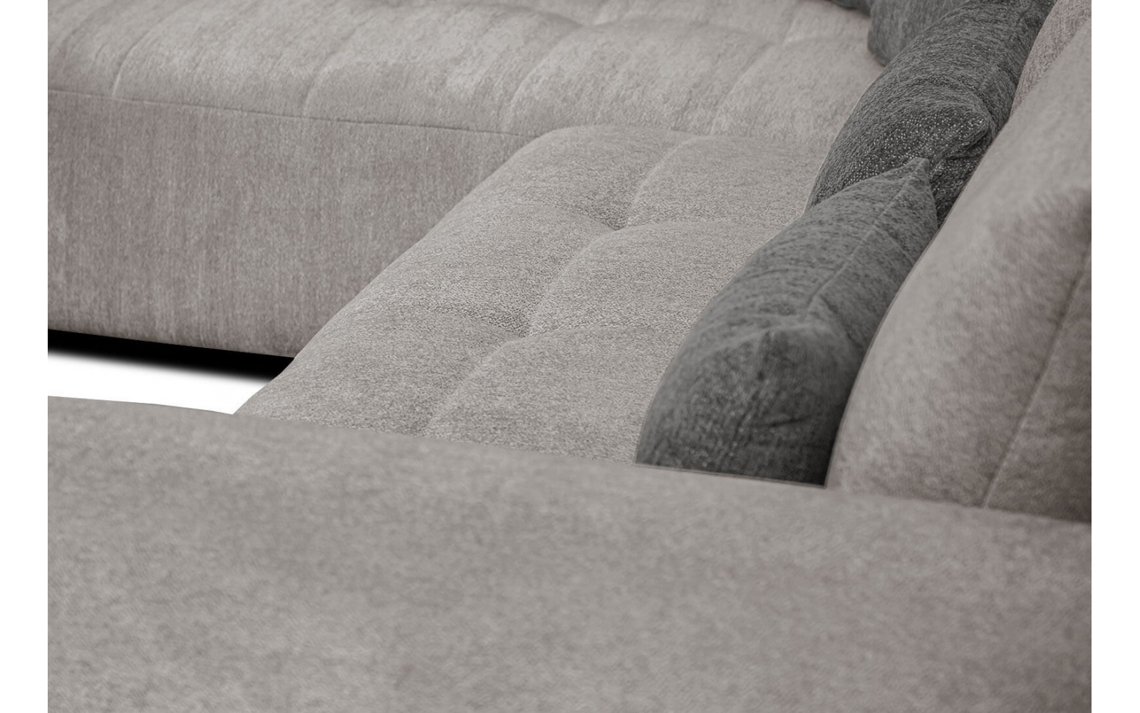 Canapé d'angle gauche convertible 5 places SORENO