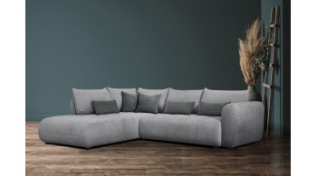 Canapé d'angle gauche convertible 5 places SORENO