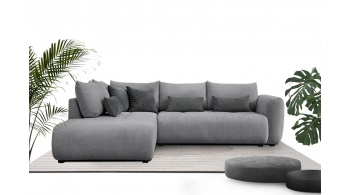 Canapé d'angle gauche convertible 5 places SORENO