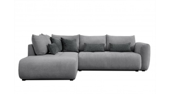 Canapé d'angle gauche convertible 5 places SORENO