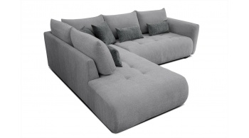 Canapé d'angle gauche convertible 5 places SORENO