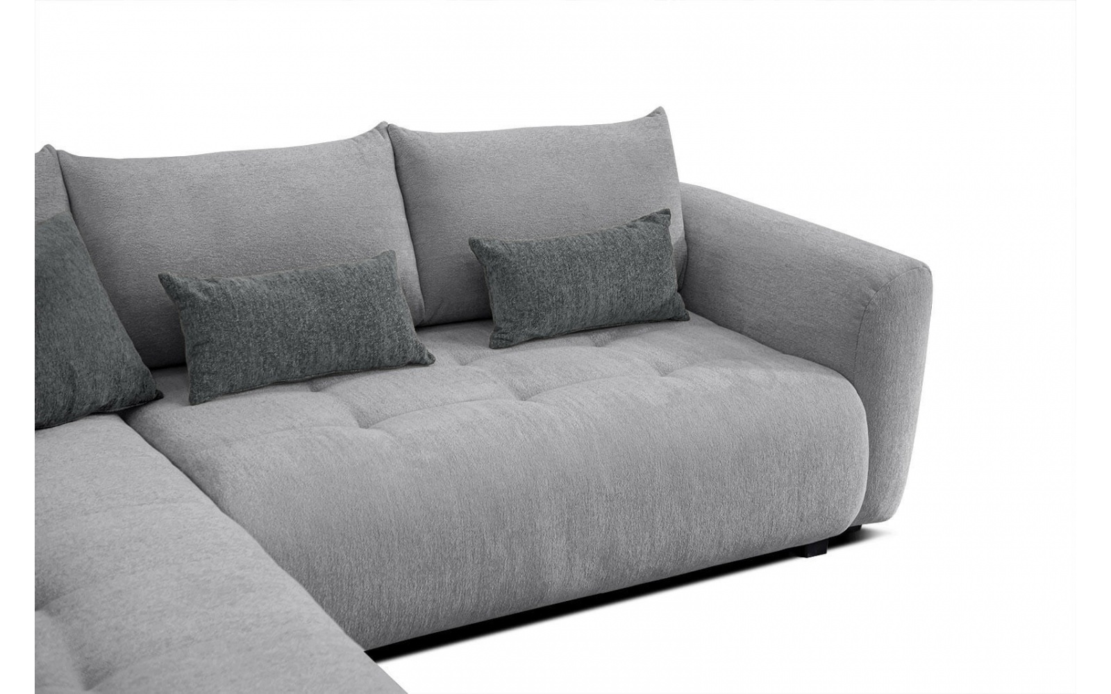 Canapé d'angle gauche convertible 5 places SORENO