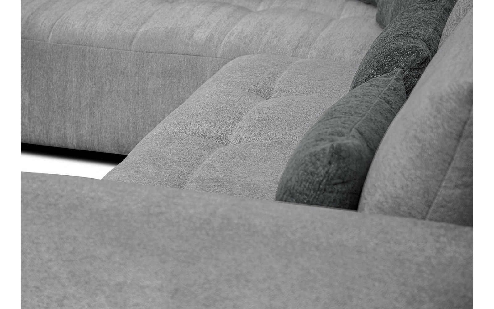 Canapé d'angle gauche convertible 5 places SORENO