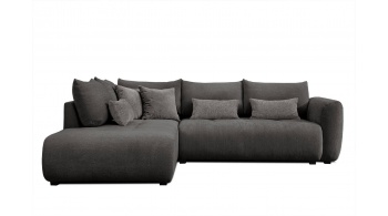 Canapé d'angle gauche convertible 5 places SORENO