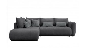 Canapé d'angle gauche convertible 5 places SORENO