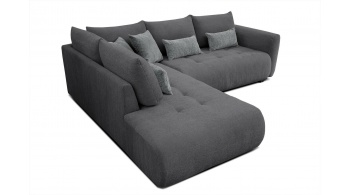 Canapé d'angle gauche convertible 5 places SORENO
