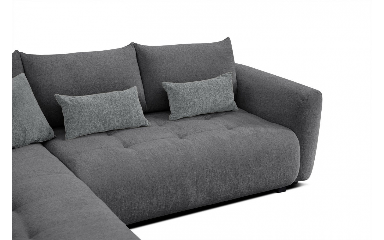 Canapé d'angle gauche convertible 5 places SORENO