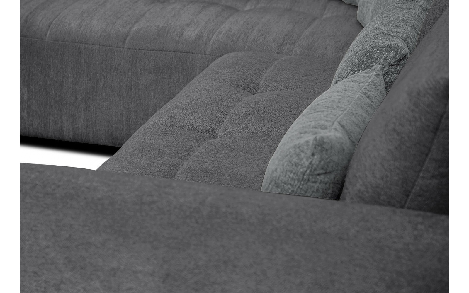 Canapé d'angle gauche convertible 5 places SORENO