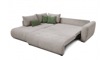 Canapé d'angle gauche convertible 5 places SORENO