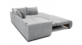 Canapé d'angle droit convertible 5 places SORENO