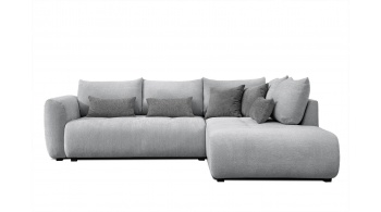 Canapé d'angle droit convertible 5 places SORENO