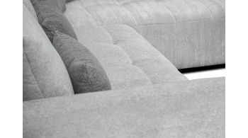 Canapé d'angle droit convertible 5 places SORENO