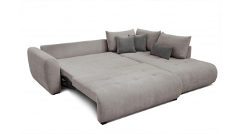 Canapé d'angle droit convertible 5 places SORENO