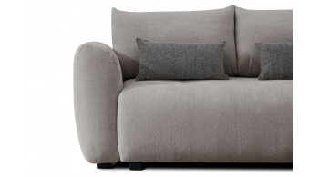 Canapé d'angle droit convertible 5 places SORENO