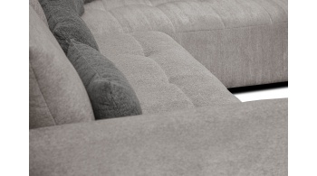 Canapé d'angle droit convertible 5 places SORENO