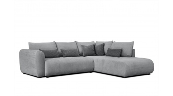 Canapé d'angle droit convertible 5 places SORENO